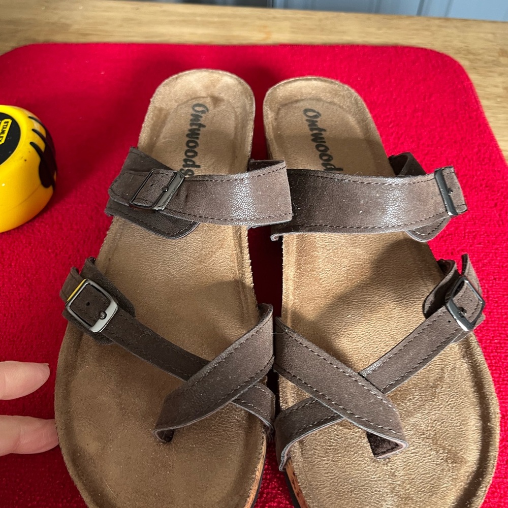 Women's Brown leather Strappy Sandals